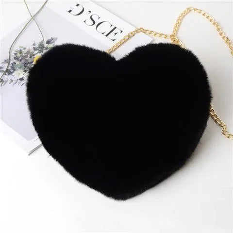 Love Bags For Women Plush Chain Shoulder Bags Valentine's Day Party Bag - DanaFashionstore