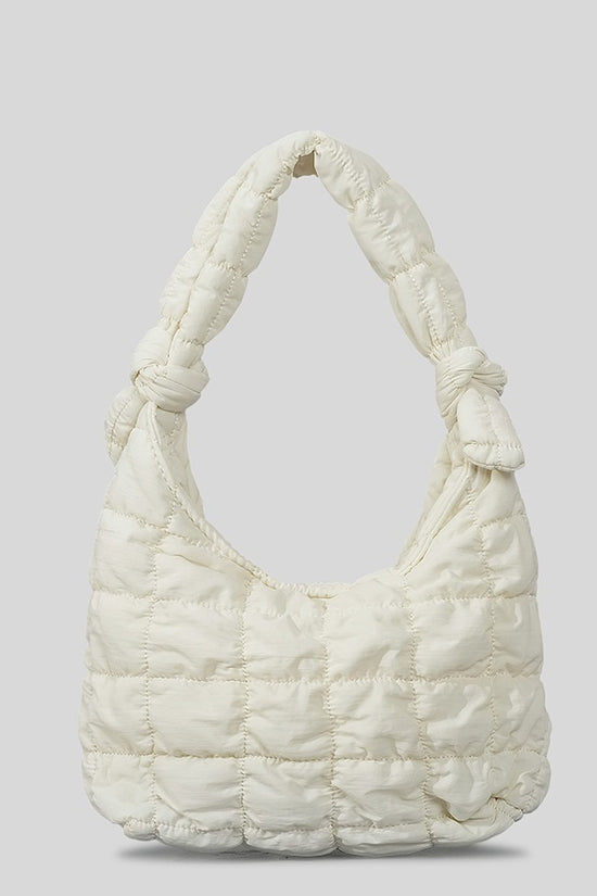Simple Quilted Bubble Texture Cloud Pleated Handbag For Women - Dana Fashion