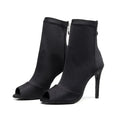 Black Elastic Latin Dance Shoes - DanaFashionstore