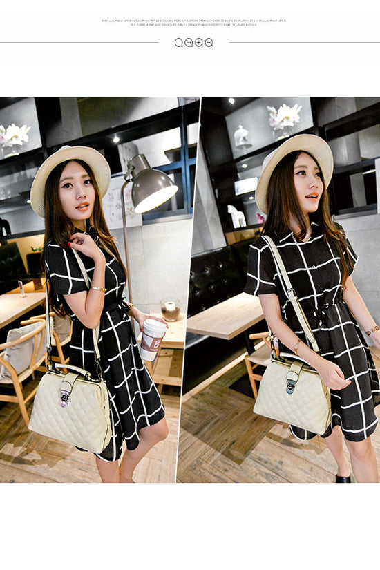 Leather bags 2021 new summer Lingge leather retro Doctor Bag Fashion Shoulder Bag hand