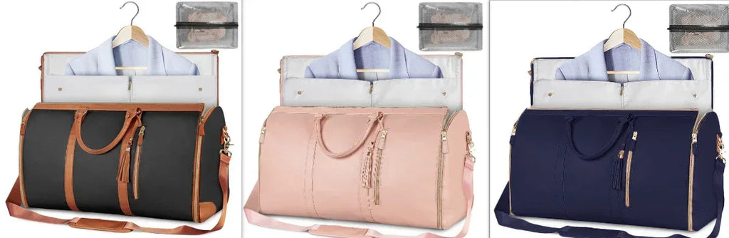 Large Capacity Travel Duffle Bag Women's Handbag Folding Suit Bag Waterproof Clothes Totes - DanaFashionstore