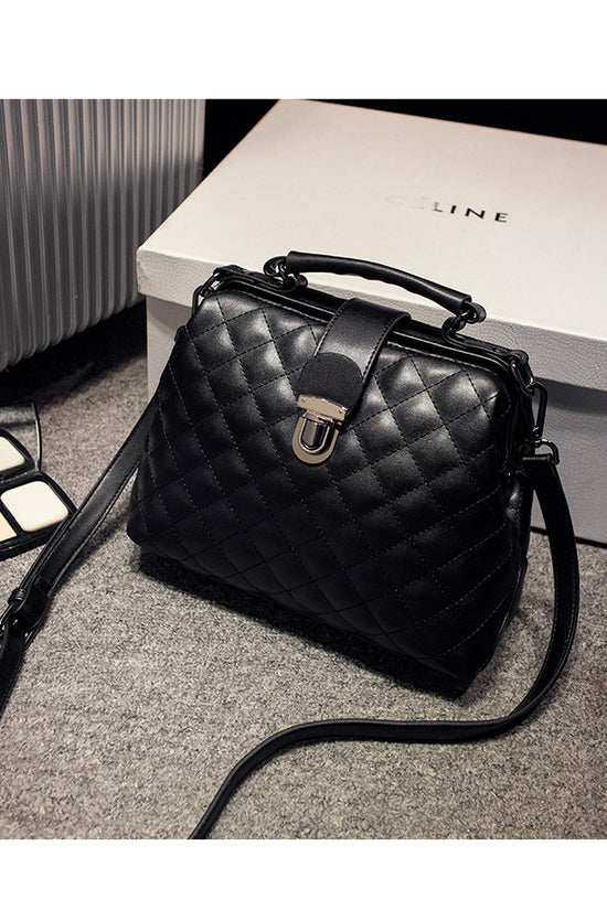 Leather bags 2021 new summer Lingge leather retro Doctor Bag Fashion Shoulder Bag hand