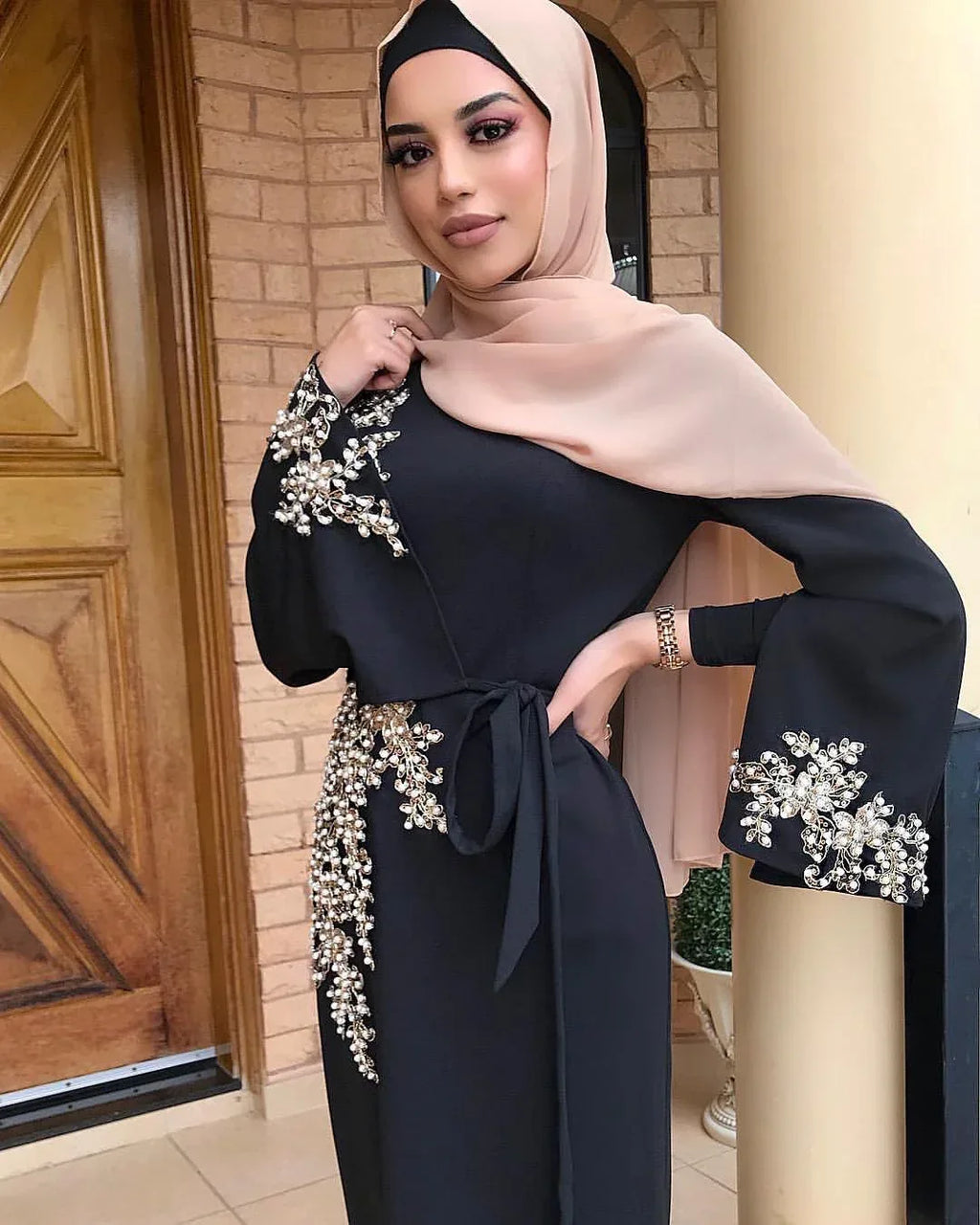 Muslim embroidered dress - DanaFashionstore