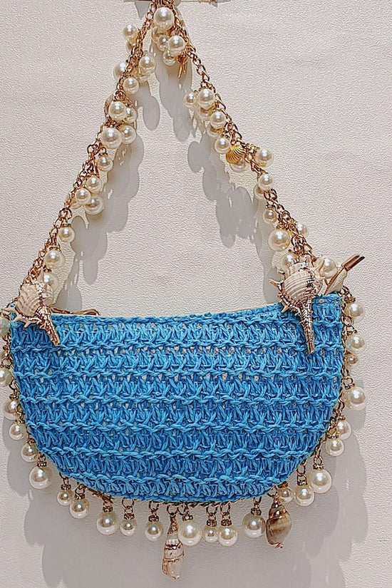 Summer Seaside Holiday Pearl Conch Straw Bag - DanaFashionstore