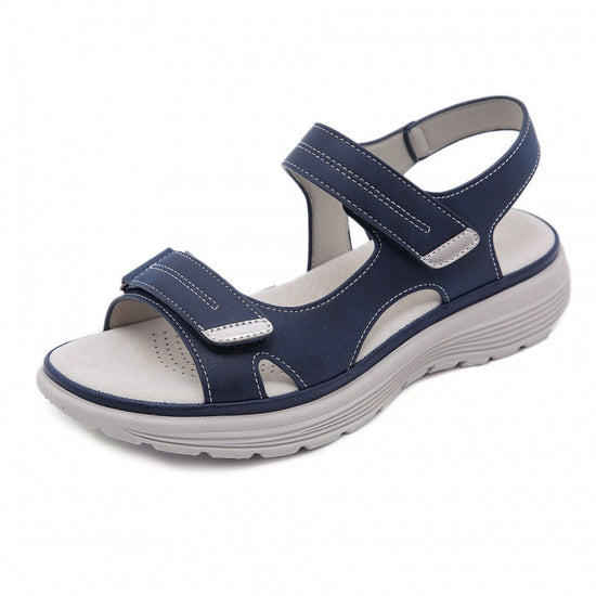 Leather Sandals Light Sports Women's Summer All-match Velcro Platform Shoes