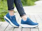 Thick bottom shake shoes women's leather casual shoes non-slip walking shoes travel shoes Korean version of the increase single shoes large size - DanaFashionstore