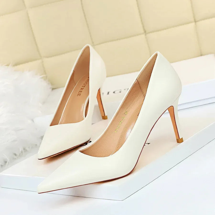Shallow pointed high heels - DanaFashionstore