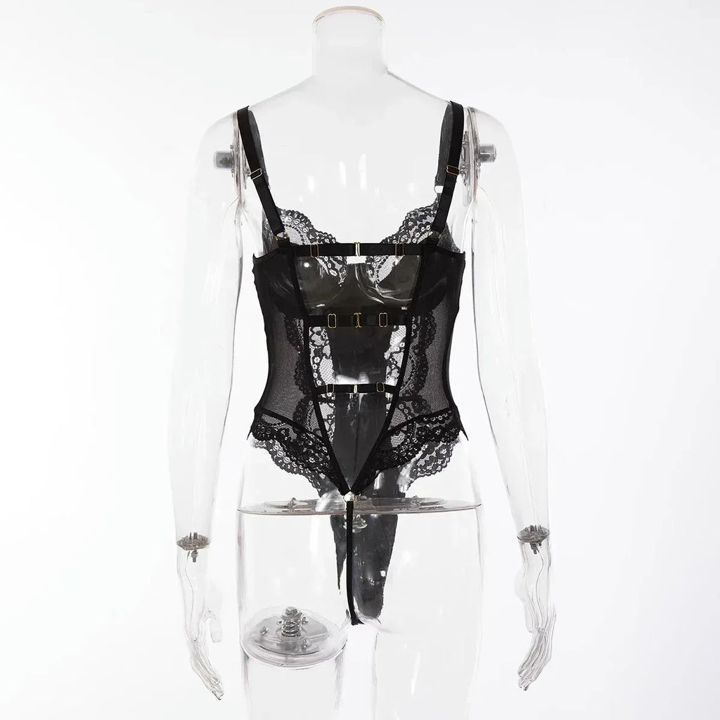 Women's Sling One-piece Hollow-out Clothes - DanaFashionstore