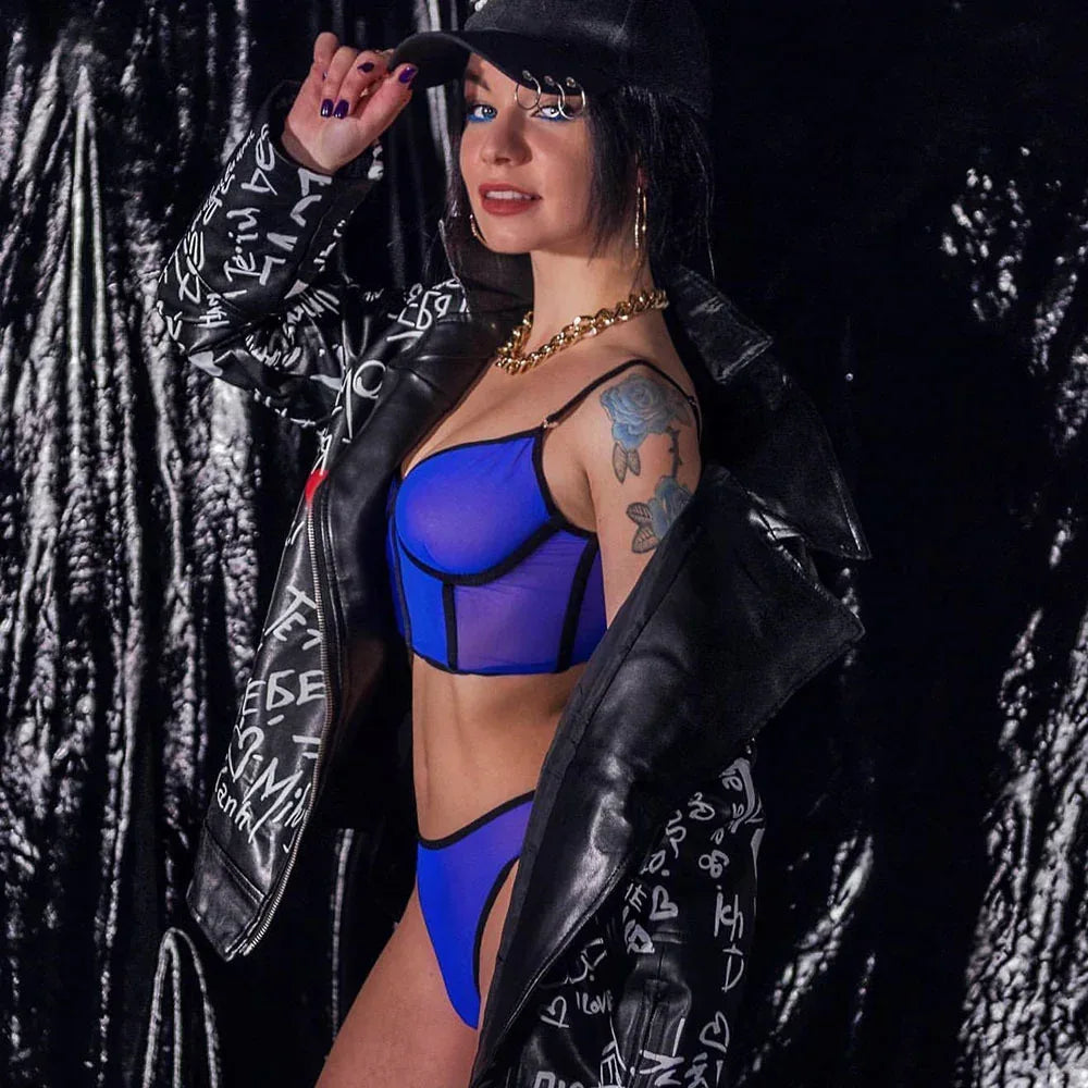 Underwear Mesh Gathered See-Through Comfortable Women's Suit - DanaFashionstore