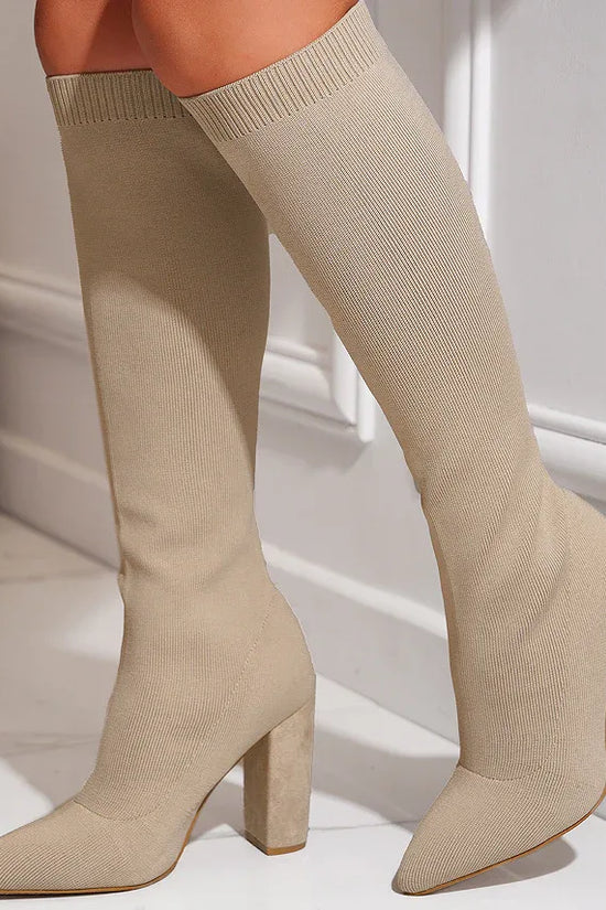 Women's Fashion Personalized Solid Color Boots - DanaFashionstore