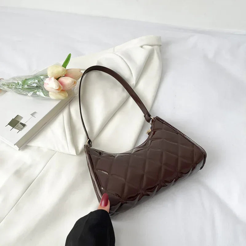 Diamond Plaid Underarm Small Square Bag For Women - DanaFashionstore
