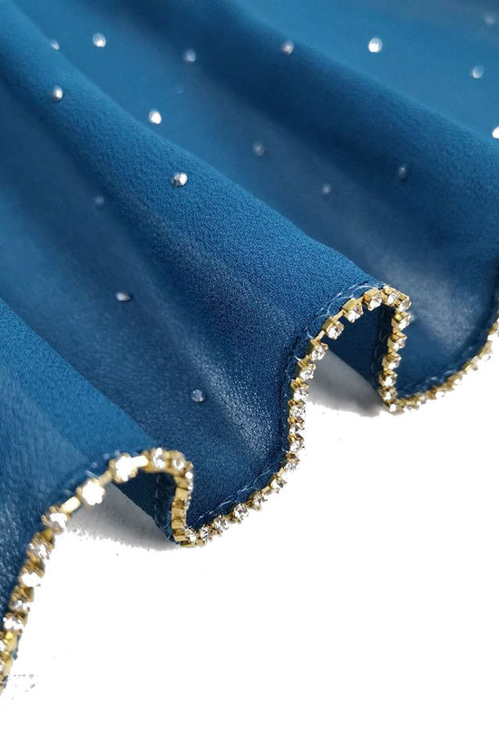 Chain Pearl Chiffon Hui Hood