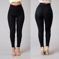 Casual Pants For Women High Waist Stretch Slim Trouser Skinny Candy Color Jeans - DanaFashionstore