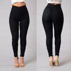 Casual Pants For Women High Waist Stretch Slim Trouser Skinny Candy Color Jeans - DanaFashionstore