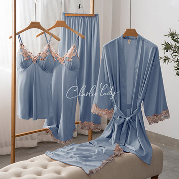 Elegant Gray Colorful Lace