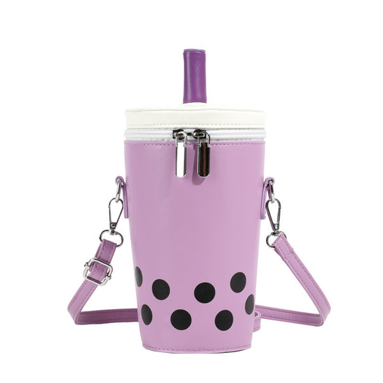Milk Tea Personalized Small Bags Women's New Fashion Messenger Phone Bag Cute Girl Bucket Backpack - Dana Fashion