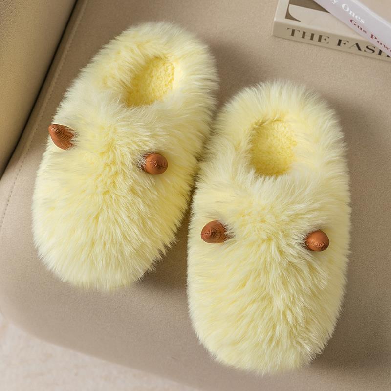 Warm Home Thick Soled Woolen Slippers