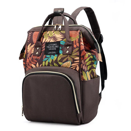 Printed mommy backpack - DanaFashionstore