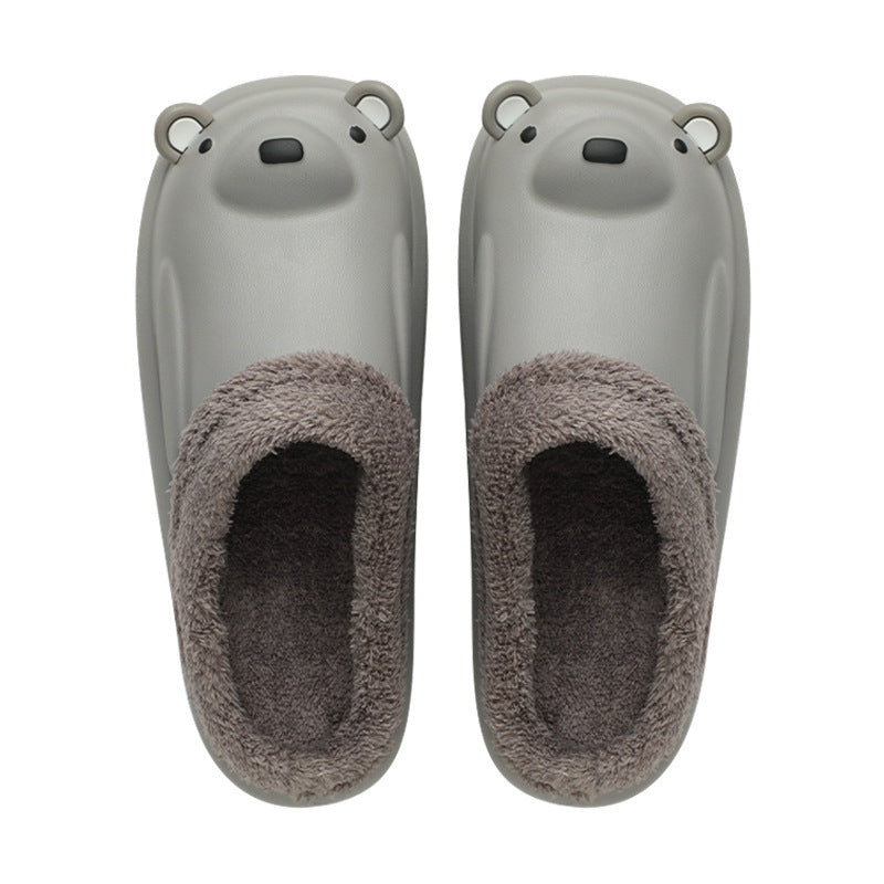 Home Non-slip And Warm Cartoon Bear Slippers