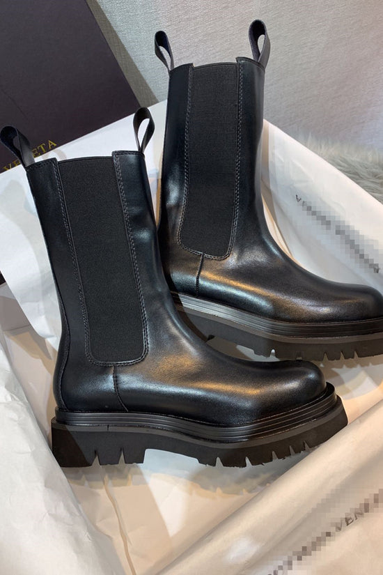 Cheisey short boots leather thick soled Martin boots