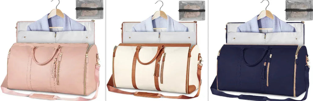 Large Capacity Travel Duffle Bag Women's Handbag Folding Suit Bag Waterproof Clothes Totes - DanaFashionstore