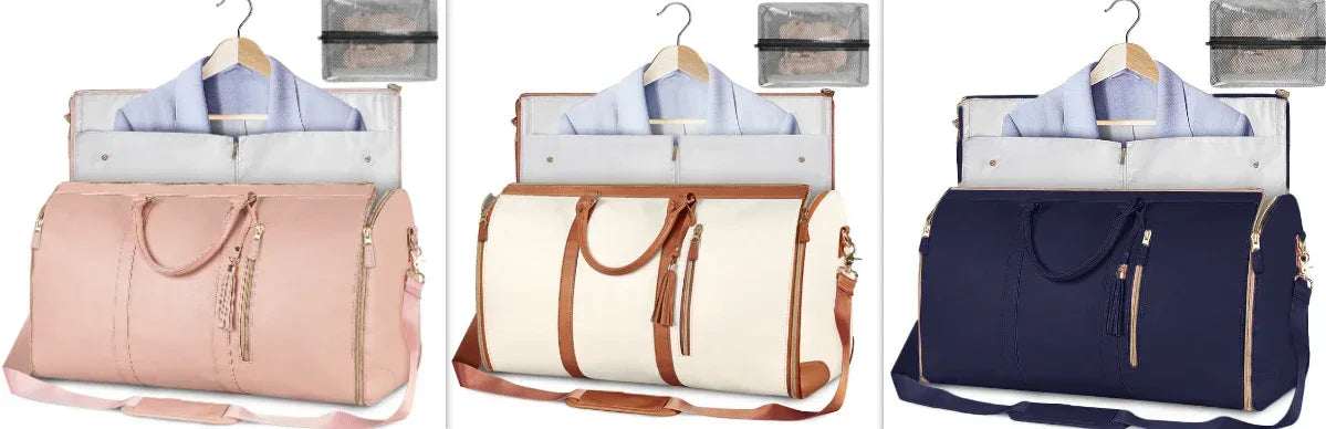 Large Capacity Travel Duffle Bag Women's Handbag Folding Suit Bag Waterproof Clothes Totes - DanaFashionstore