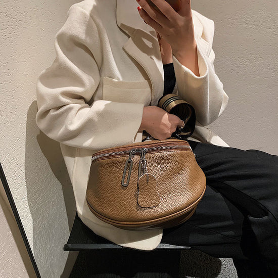 Genuine Leather Small Bag Women's Cowhide Simple Crossbody Bag - Dana Fashion