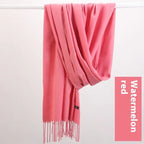 Pure Color Warm Keeping Scarf All-match Cashmere Shawl - DanaFashionstore