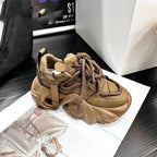 Fried Street Women's Super Hot All-match Small Thick Bottom Increased Lightweight Sneaker - DanaFashionstore