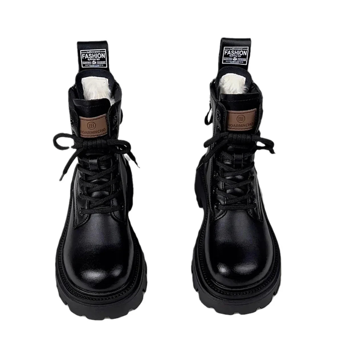 Fur Integrated Thick Bottom Female Winter Fleece-lined Cotton Boots - DanaFashionstore