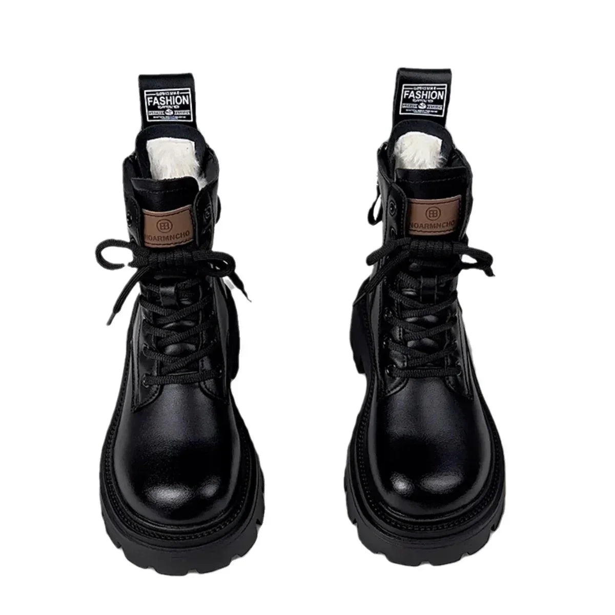 Fur Integrated Thick Bottom Female Winter Fleece-lined Cotton Boots - DanaFashionstore