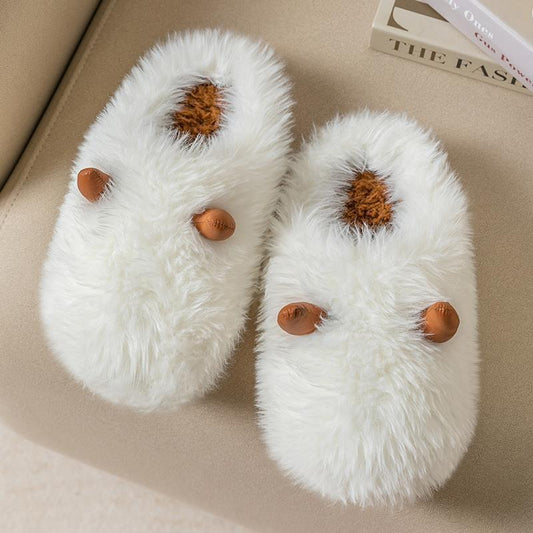 Warm Home Thick Soled Woolen Slippers