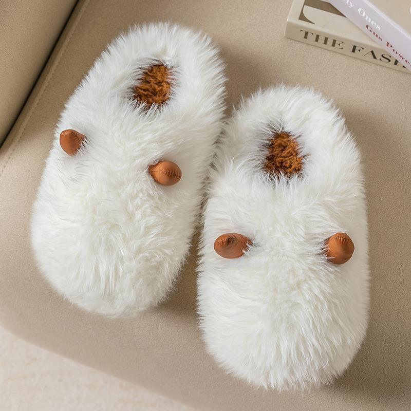 Warm Home Thick Soled Woolen Slippers - DanaFashionstore