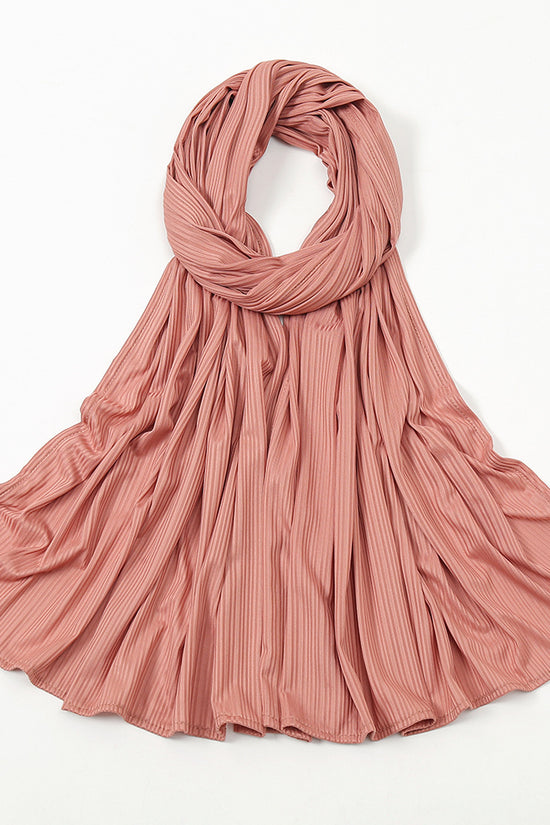 Women's Knitted Thread Cotton Striped Solid Color Scarf