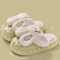 Cute Rabbit Shoes Winter Fuzzy Slippers Women Detachable Washable House Shoes - DanaFashionstore