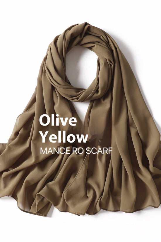 Pure Color Pearl Chiffon Scarf Headcloth Veil Chiffon Scarf
