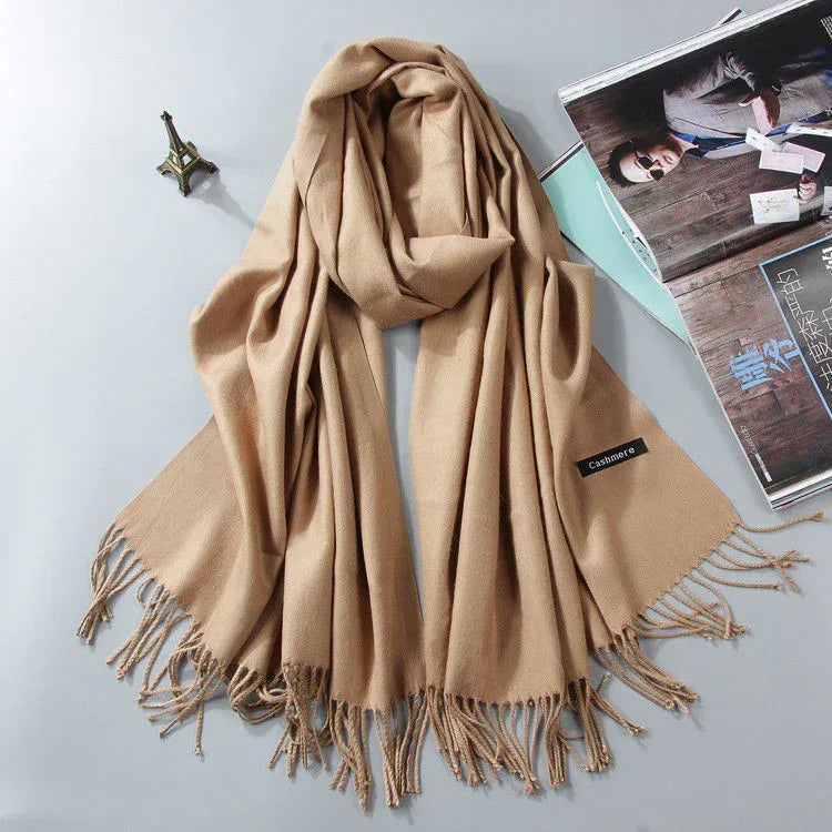 Fashion Cashmere Dual-use Shawl Warm Scarf - DanaFashionstore