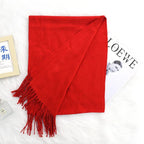 Annual Meeting Warm Cashmere Tassel Scarf - DanaFashionstore