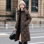 Detachable Hat Cotton-padded Coat Women's Mid-length Winter - DanaFashionstore