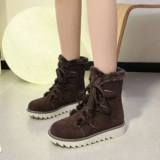 Thick Bottom Fleece-lined Thick Snow Boots Warm - DanaFashionstore