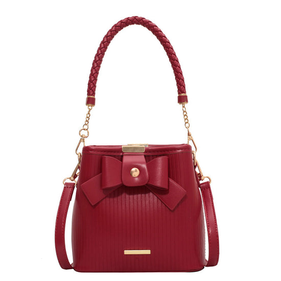 New Special-interest Design Bowknot Color Matching Shoulder Messenger Bag - Dana Fashion
