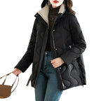 Mid-Length Loose Simple Cotton-Padded Coat 2026 - Minimalist Winter Jacket - DanaFashionstore
