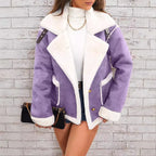 Fashion Polo Collar Plush Jacket 2026 - Winter Warm Casual Jacket - DanaFashionstore
