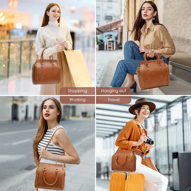 Women's Multifunctional Leather Shoulder Bag Handbag - Dana Fashion