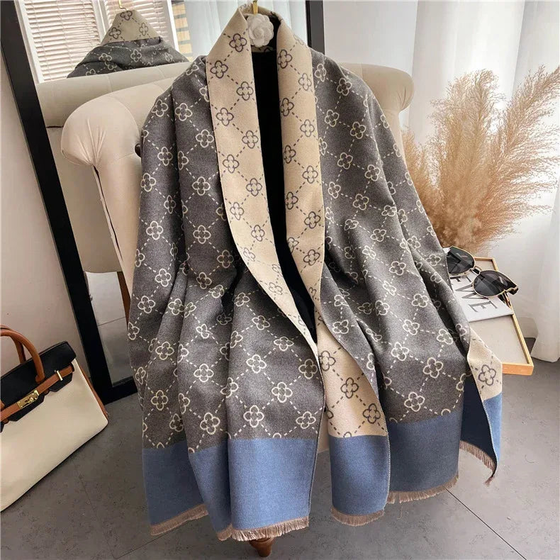 Women's Thickened Warm Double Sided Cashmere Scarf - DanaFashionstore