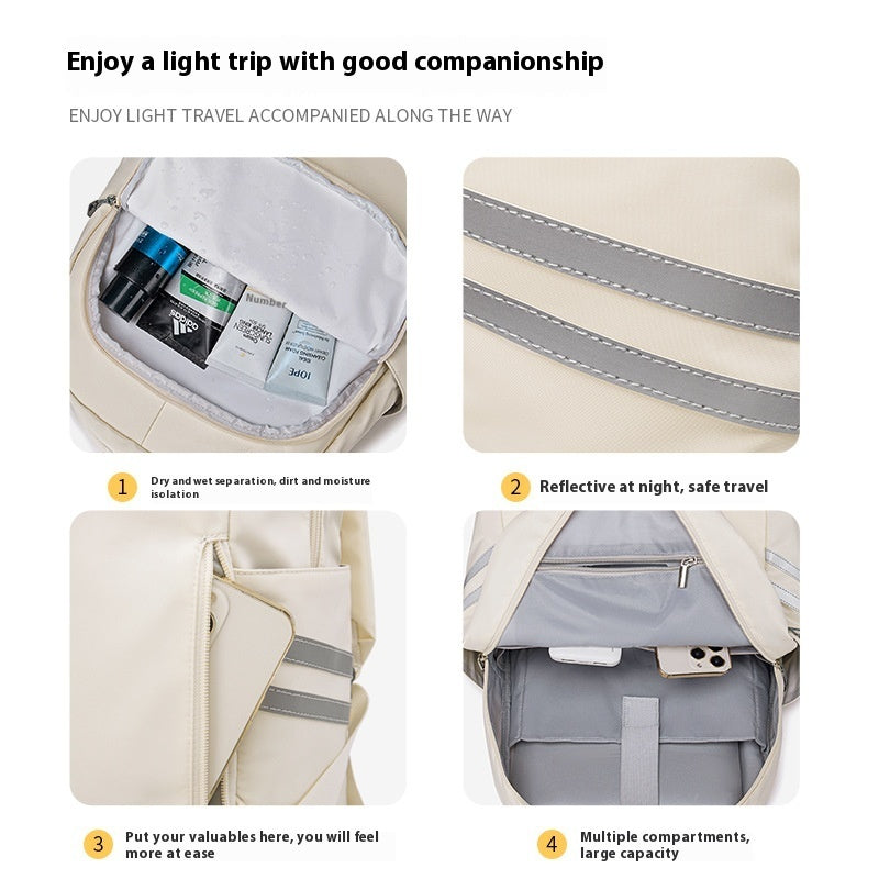 Dry Wet Separation Luggage Storage Women's Backpack Large Capacity - Dana Fashion