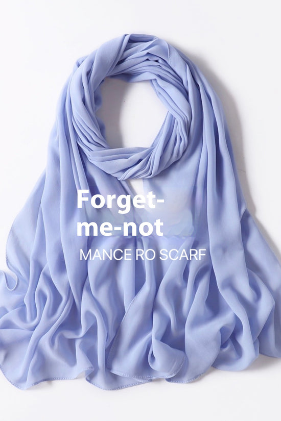 Pure Color Pearl Chiffon Scarf Headcloth Veil Chiffon Scarf