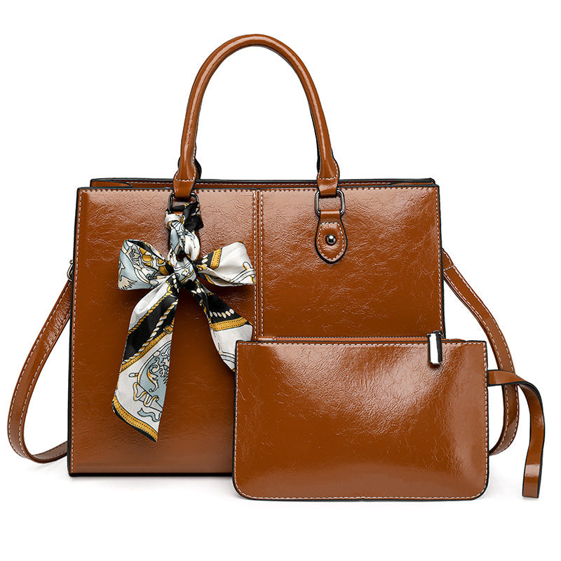 Oil Wax Women's Shoulder Messenger Bag - Dana Fashion