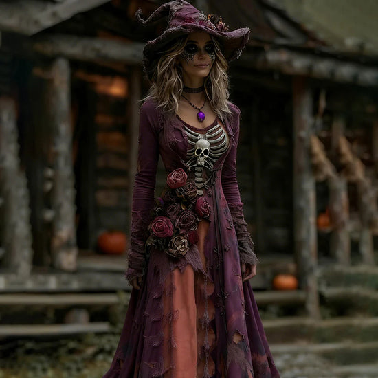 Witch Witch Dress Digital Printing American Style