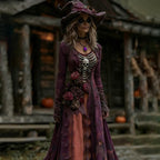Witch Witch Dress Digital Printing American Style